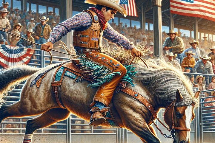 un jinete de jaripeo en estados unidos c22d