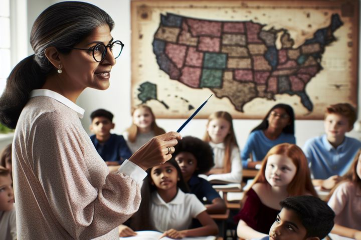 un maestro de historia en estados unidos 3d64