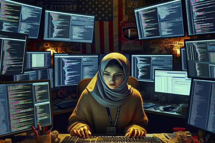 un operador de pc en estados unidos cc16