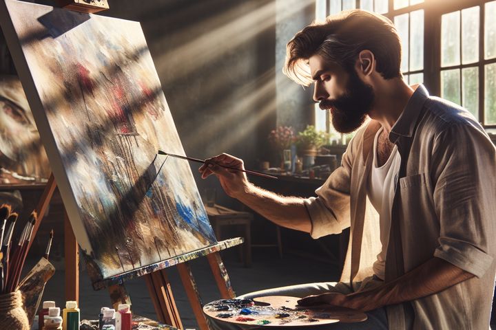 un pintor artistico en estados unidos 4730