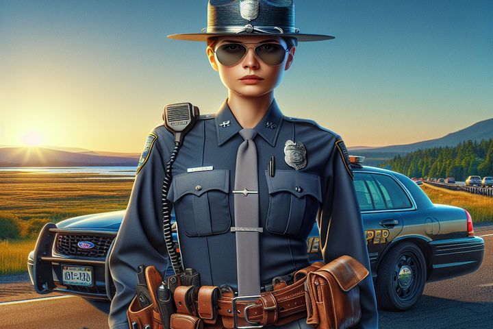 un policia estatal en estados unidos 254a