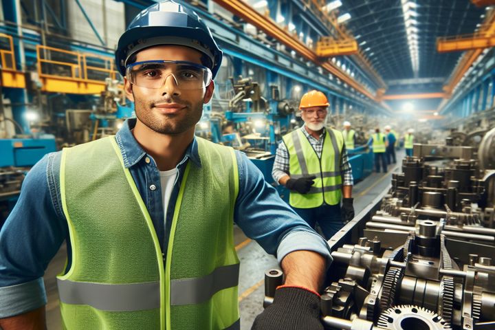 un trabajador de fabrica en estados unidos 2782