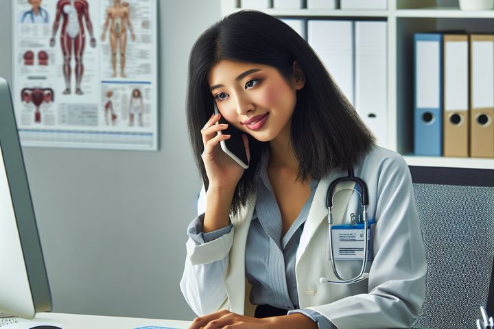 una secretaria medica en estados unidos 0fdc
